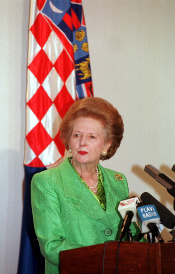 Margaret Thatcher in Croatia 1998 Photo:Cropix