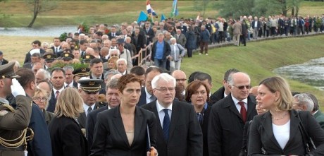 Jasenovac: 68th anniversary of breakout of inmates of concentration camp  Photo: Nikola Culuk/Pixsell
