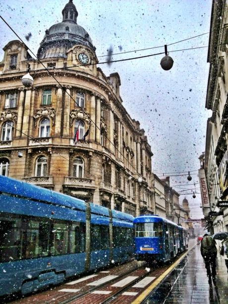 March 2013 - the snow still here Zagreb Croatia