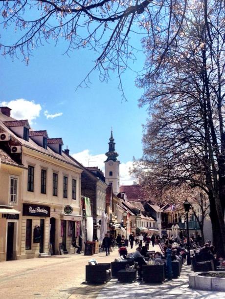 April 2013 - Tkalciceva street cafes Zagreb Croatia
