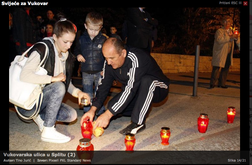 In Split, Croatia - remembering Vukovar Photo: Tino Juric/Pixsell