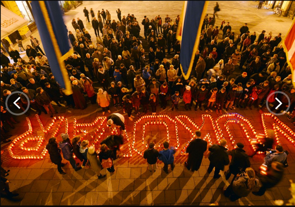 Varazdin, Croatia, remembers Vukovar - November 2013 Photo: Goran Stanzl/Pixsell