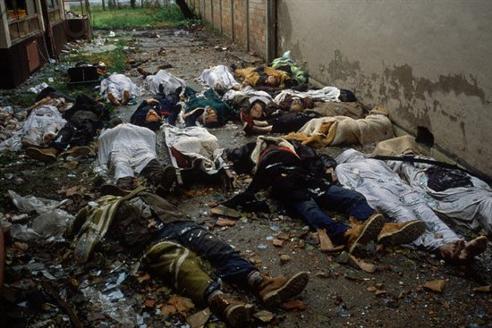 Vukovar, Croatia 1991 Alleyway of massacres of Croats