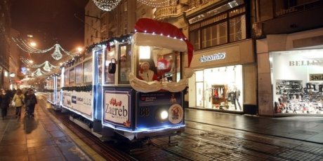 Advent on Zagreb trams, Croatia