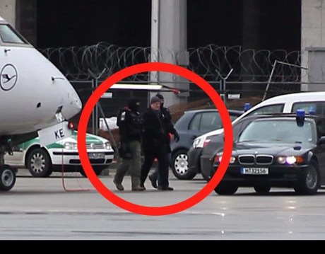 Josip Perkovic handed over to German police at  Zagreb airport, Croatia 24 January 2013