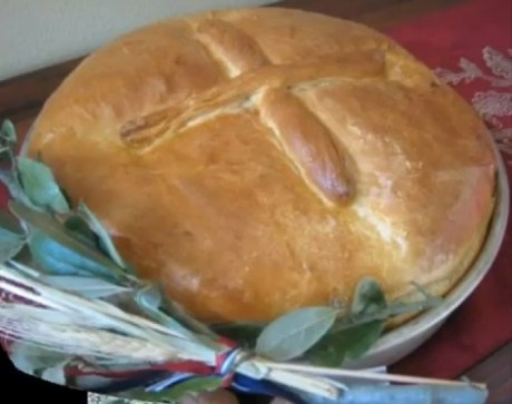 Croatian Christmas season "Pogača" "Pitabread" 