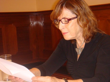 Dr Esther Gitman Delivering a talk on her work at NSW State Library (Mitchell Library) Sydney, Australia February 2014 Photo: Ina Vukic