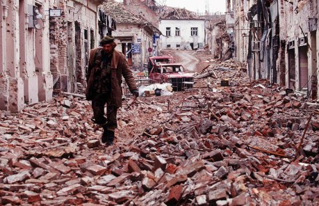 Vukovar, Croatia 1991 - brutally devastated from Serb aggression