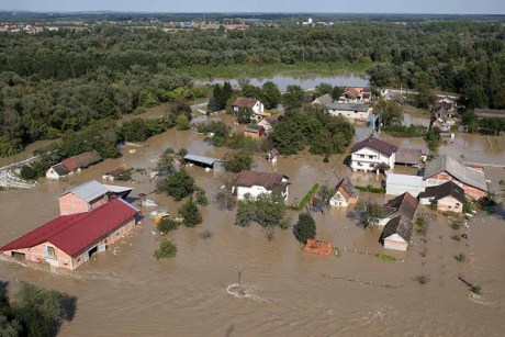Flood in Rugavice Croatia