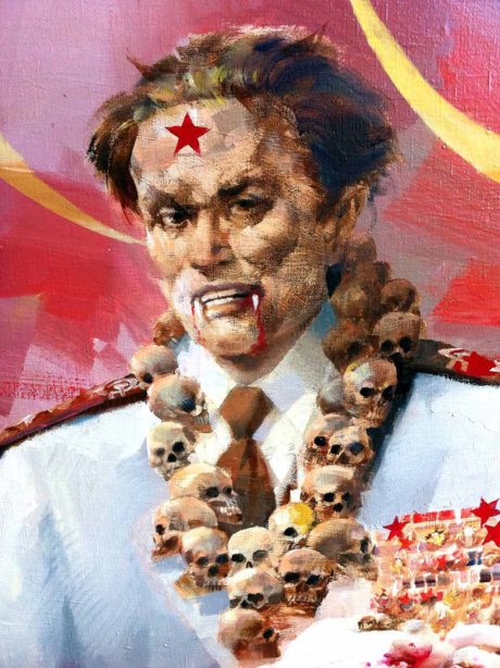 Portrait of Josip Broz Tito Head of former communist Yugoslavia Portrait title "Josip Groz Tito" by Charles Billich