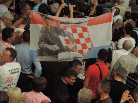 Welcome home Dario Kordic flag 6 June 2014 (Photo: Marija Tomislava)