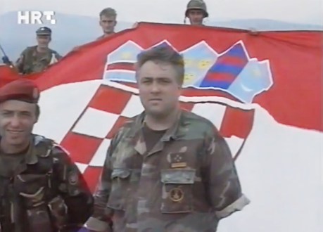 Croat veterans in Knin August 6, 1995