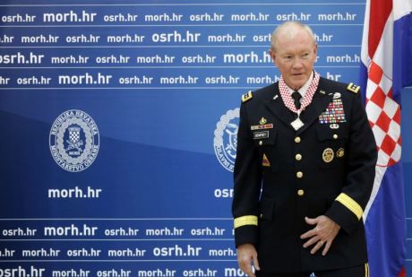 General Martin Depmsey in Croatia 22 September 2014
