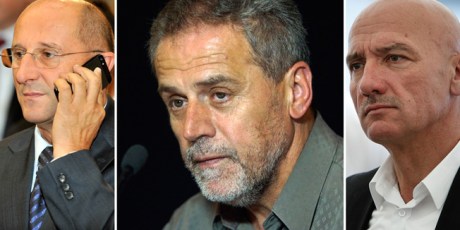 From left: Slobodan L:jubicic, Milan Bandic and Petar Pripuz 