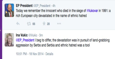 Tweet on Vukovar