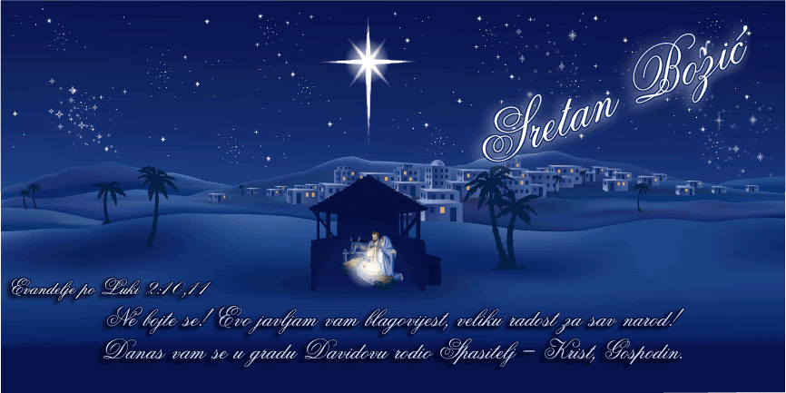 Merry Christmas! Gospel according to Luke 2:10-11 “…Do not be afraid.  I bring you good news  that will cause great joy  for all the people!  Today in the town of David  a Savior has been born to you;  he is the Messiah, the Lord.” 