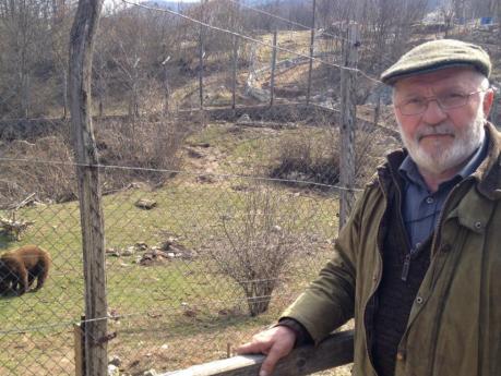 Ivan Crnkovic-Pavenka at the Kuterevo Bear Refuge Croatia  Photo/Tomislav Sostarko