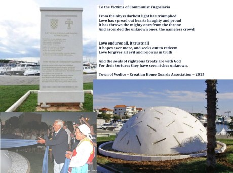 Click to enlarge and read the wonderful dedication to love and truth engraved on monument