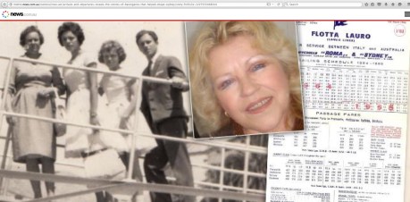 Photo: Ina Vukic (as migrant child and adult)