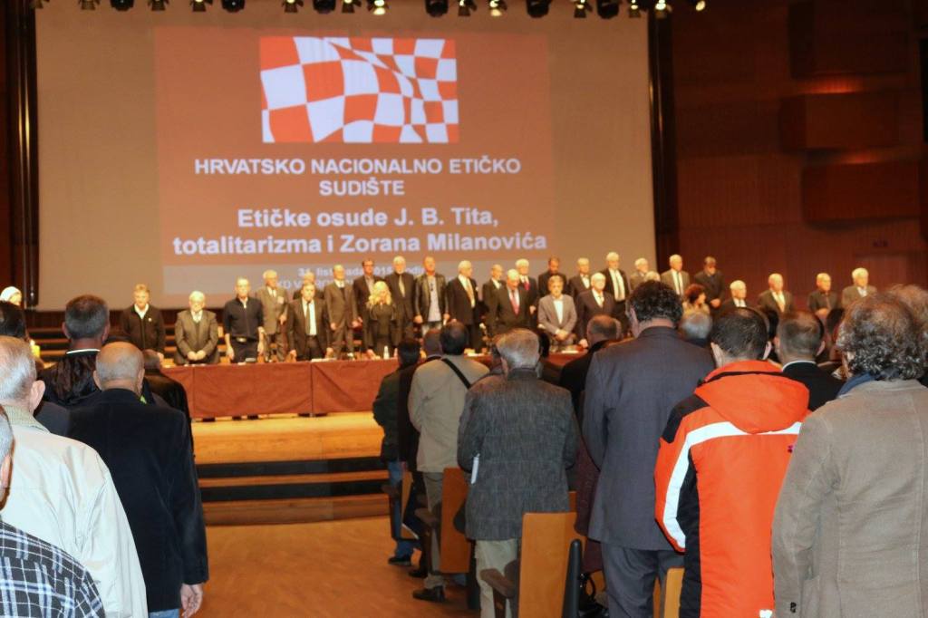 Vatroslav Lisinski Concert Hall Zagreb Croatia 31 October 2015 Judgment Day for crimes against Croatian people perpetrated by Josip Broz Tito and his followers Photo: Oskar Sarunic