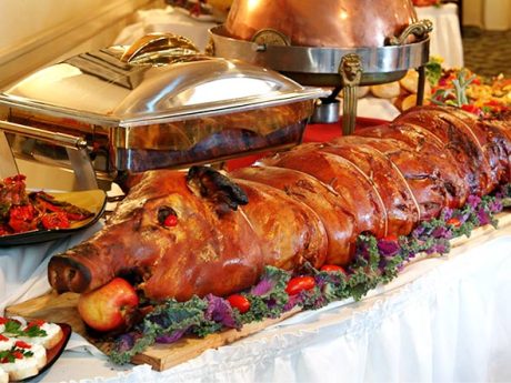 Tradition says you would do best to eat pork on New Year's Day If vegetarian then - lentils