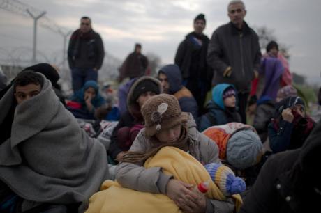 Refugees and illegal migrants enter Europe together Photo: AP Photo/Petros Giannakouris)