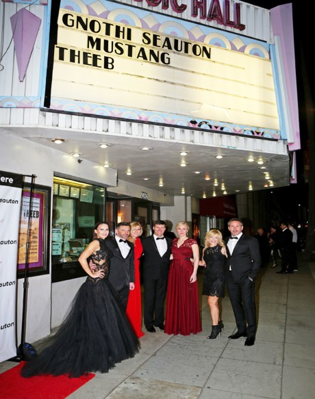 At Music Hall, Loss Angeles Friday 5 February 2016 Premiere "GNOTHI SEAUTON " From Left:Matea Franic, Bruno Kovacevic, Janica, Ivica i Elin Kostelic (Ivica's spuse) Iva i Kresimir Prosoli Photo: Real Group