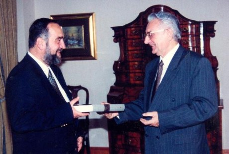 Dr. Slobodan Lang (Left) and Dr. Franjo Tudjman President of Croatia, 1991