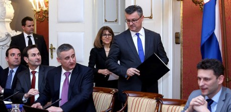 Croatia's Prime Minister Tihomir Oreskovic 2016 Budget-ready in his cabinet Photo: Patrik Macek/PIXSELL