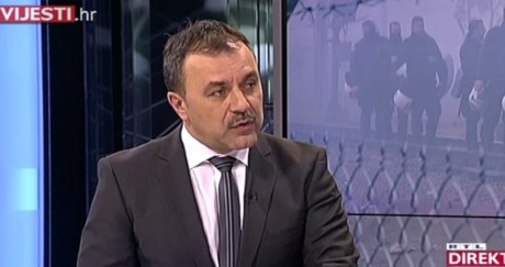 Vlaho Orepic Minister of Internal Affairs, Croatia Photo: Screenshot RTL TV 9 March 2016
