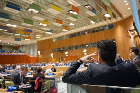 UN Assembly 13 April 2016 Hearing what Secretary General candidates have to say UN Photo/ Rick Bojornas