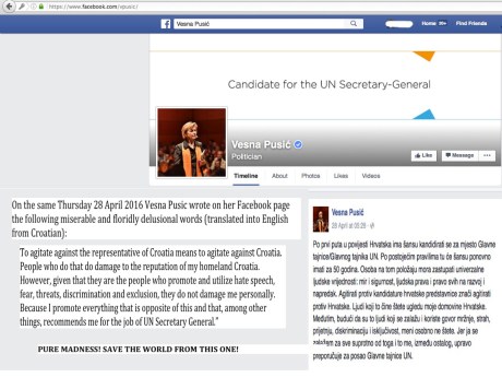 Vesna Pusic facebook