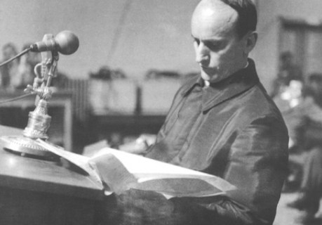 Archbishop Aloysius Stepinac in the 1946 communist rigged trial
