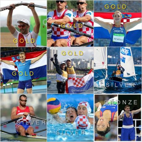 CROATIA AT 2016 OLYMPICS OLYMPIC GOLD Josip Glasnovic (shooting) Valent & Martin Sinkovic (rowing) Sime Fantela & Igor Marenic (sailing) Sara Kolak (javelin) Sandra Perković (discus) OLYMPIC SILVER Men’s Water Polo Damir Martin (rowing) Tonci Stipanovic (sailing) OLYMPIC BRONZE Blanka Vlasic (high jump) Filip Hrgovic (boxing)