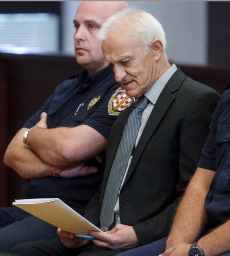 Dragan Vasiljkovic at war crimes trial Split, Croatia 20 SEptember 2016 Photo: Hamze Media