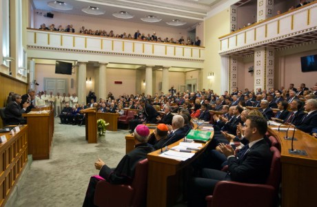 New Croatian Parliament inaugural meeting 14 October 2016 (AP Photo/Darko Bandic)