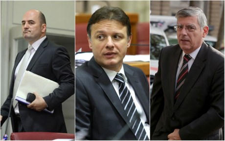 From left: Miljan Brkic, Gordan Jandrokovic, Zeljko Reiner HDZ's deputies of Croatian Parliament Will these men manage to keep in check the small-town-mayor- turned-speaker-of-parliament Bozo Petrov if once again he goes rogue against government leadership? Photo: Patrik Macek/Pixsell 