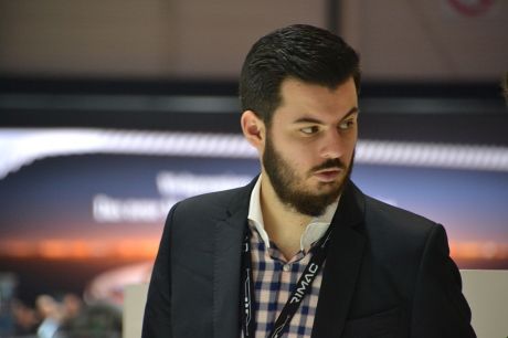 Mate Rimac at Geneva car show March 2016 Photo: Gregor Prebil