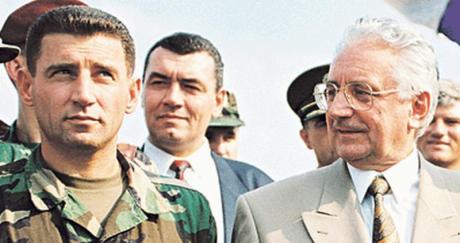 General Ante Gotovina (L) and Croatian President Franjo Tudjman (R) August 1995 - at the Victory of OPeration Storm