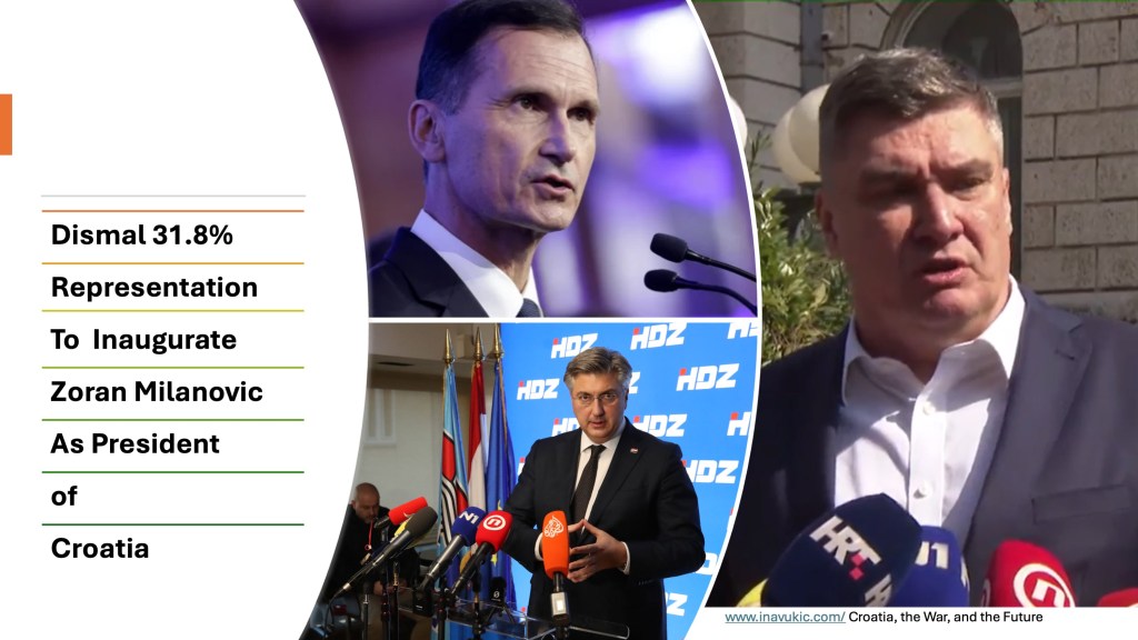 Dismal 31.8% Representation To Inaugurate Zoran Milanovic As President of&nbsp;Croatia