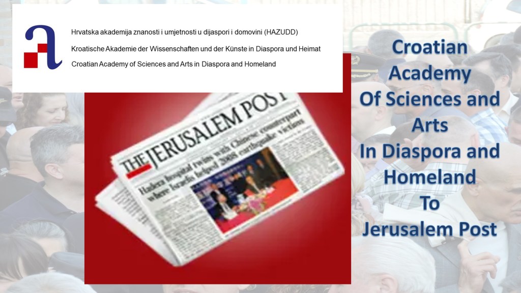 Croatian Academy HAZUDD To Jerusalem&nbsp;Post