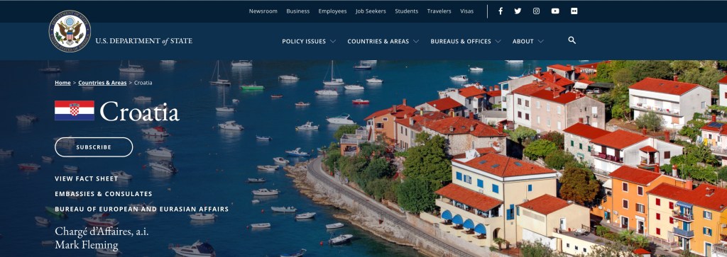 US – Croatia Joint Statement 17 March&nbsp;2022￼