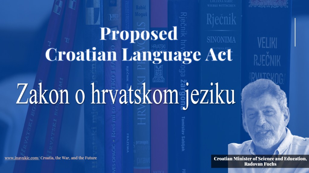 A Much Needed New Croatian Language Act To Set Standards Of Official Language&nbsp;Use