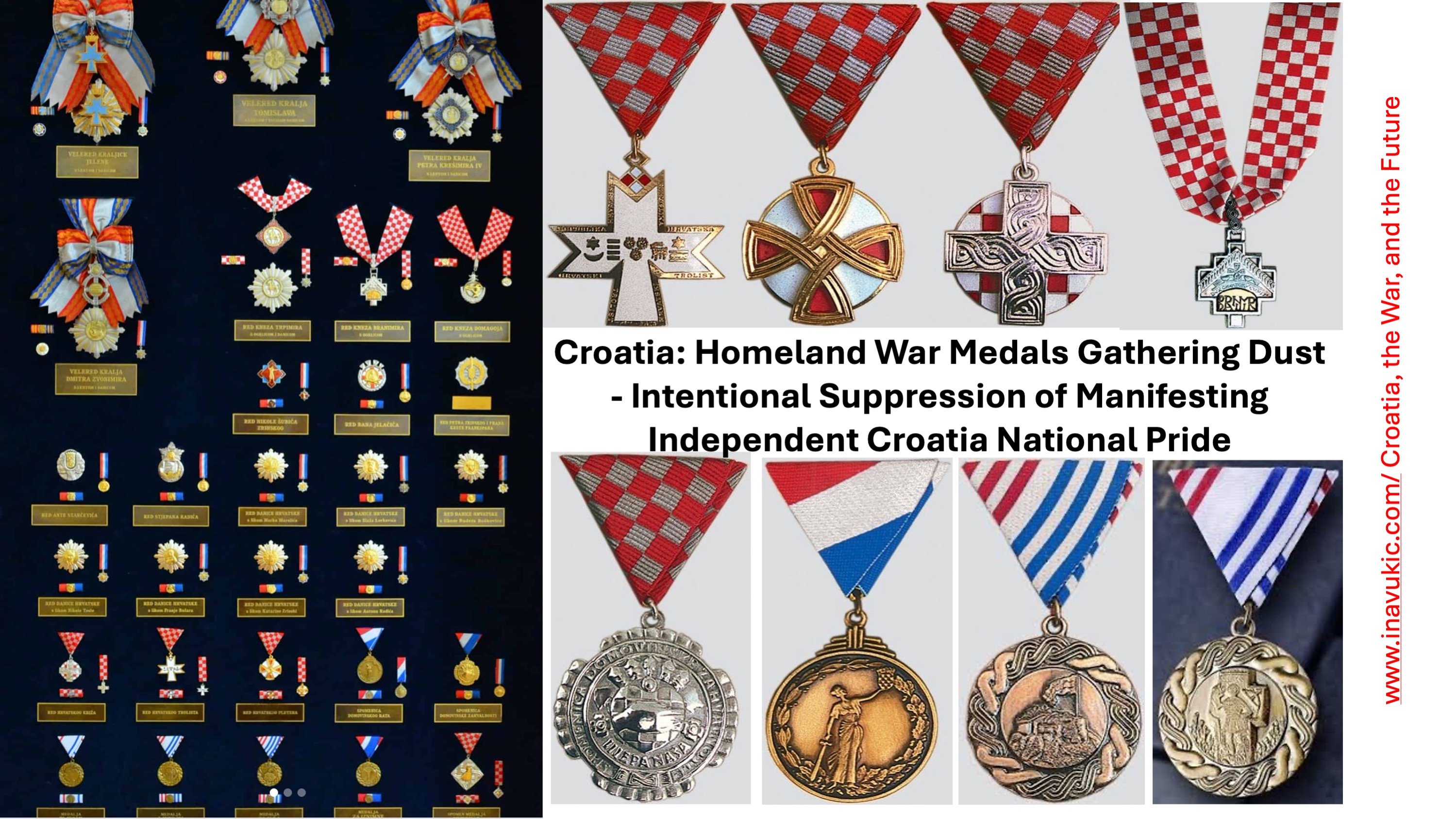 Croatia: Homeland War Medals Gathering Dust – Intentional Suppression of Manifesting Independent Croatia National Pride
