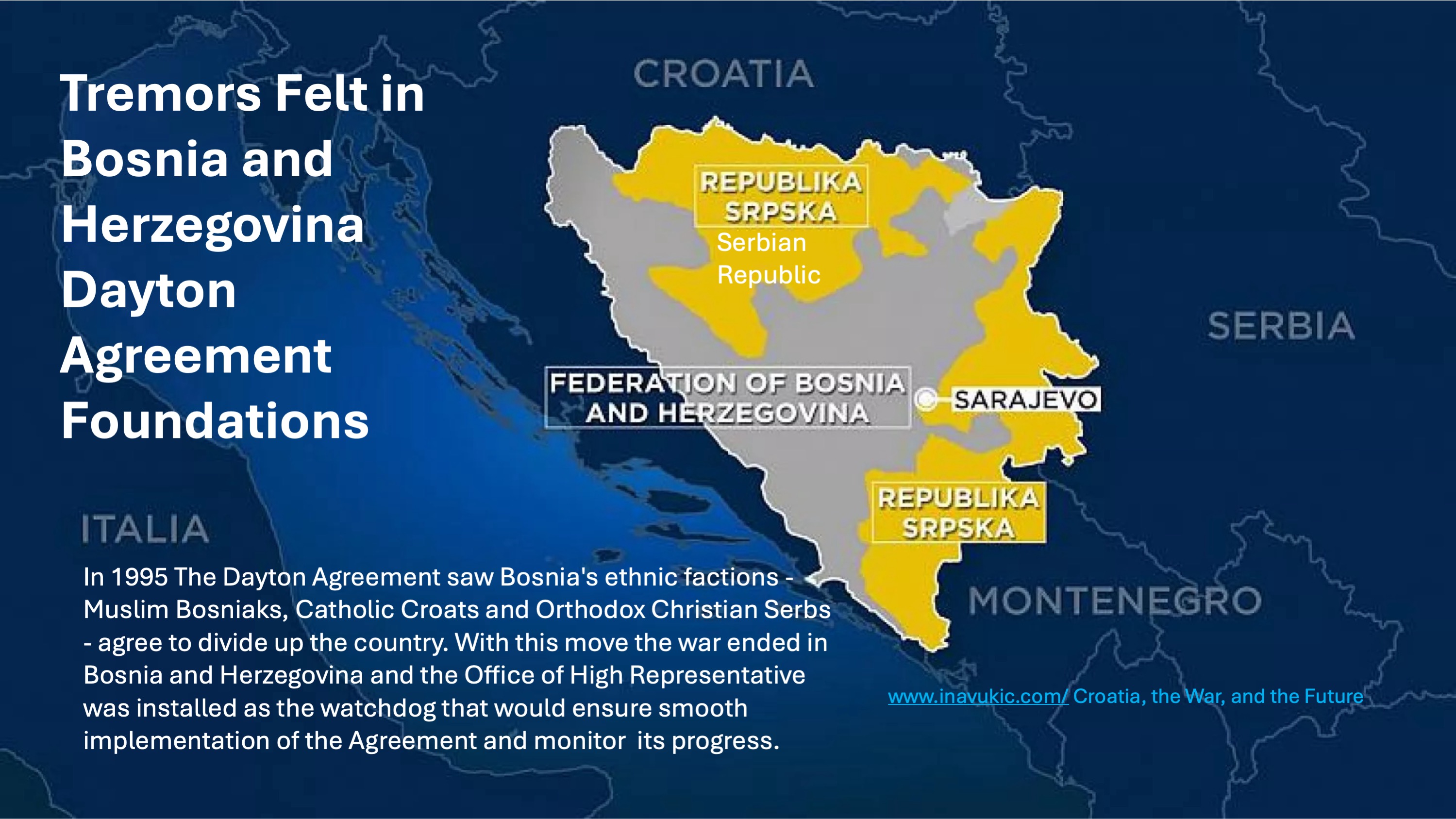 Tremors Felt in the Bosnia and Herzegovina Dayton Agreement Foundations